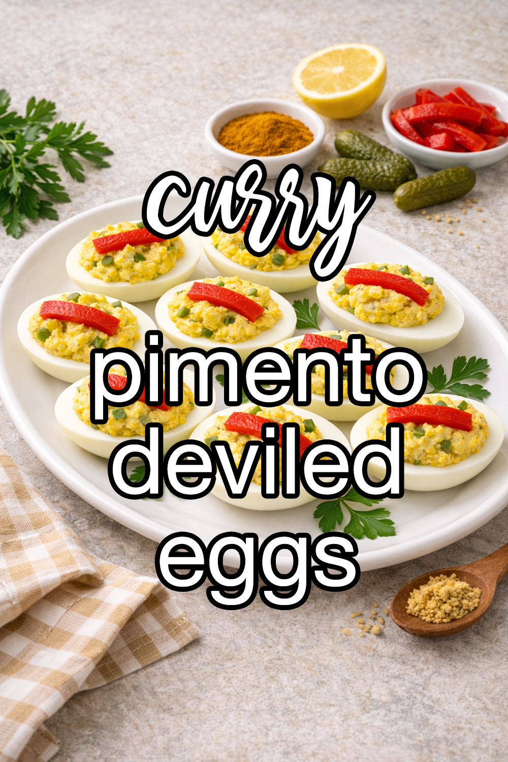 Curry And Pimento Deviled Eggs Recipe