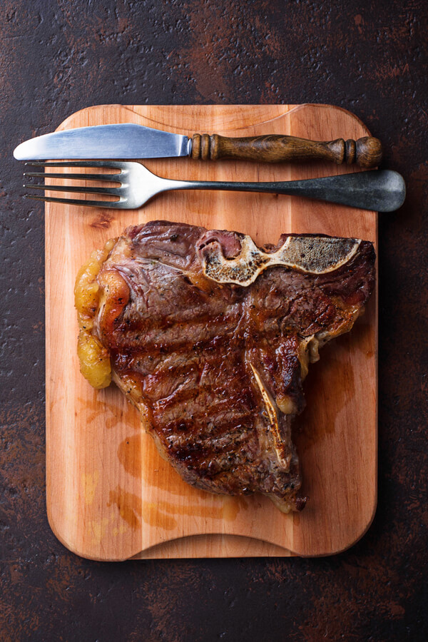 Grilled T-Bone With Bourbon Porter Marinade Recipe