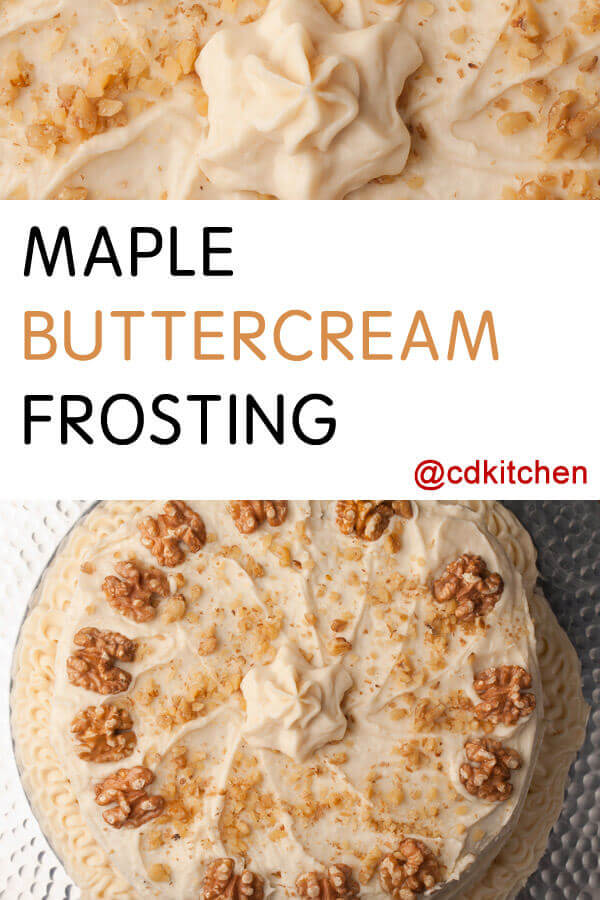 Maple Buttercream Frosting Recipe