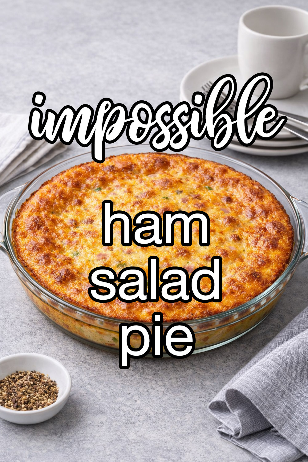 Impossible Ham Salad Pie Recipe