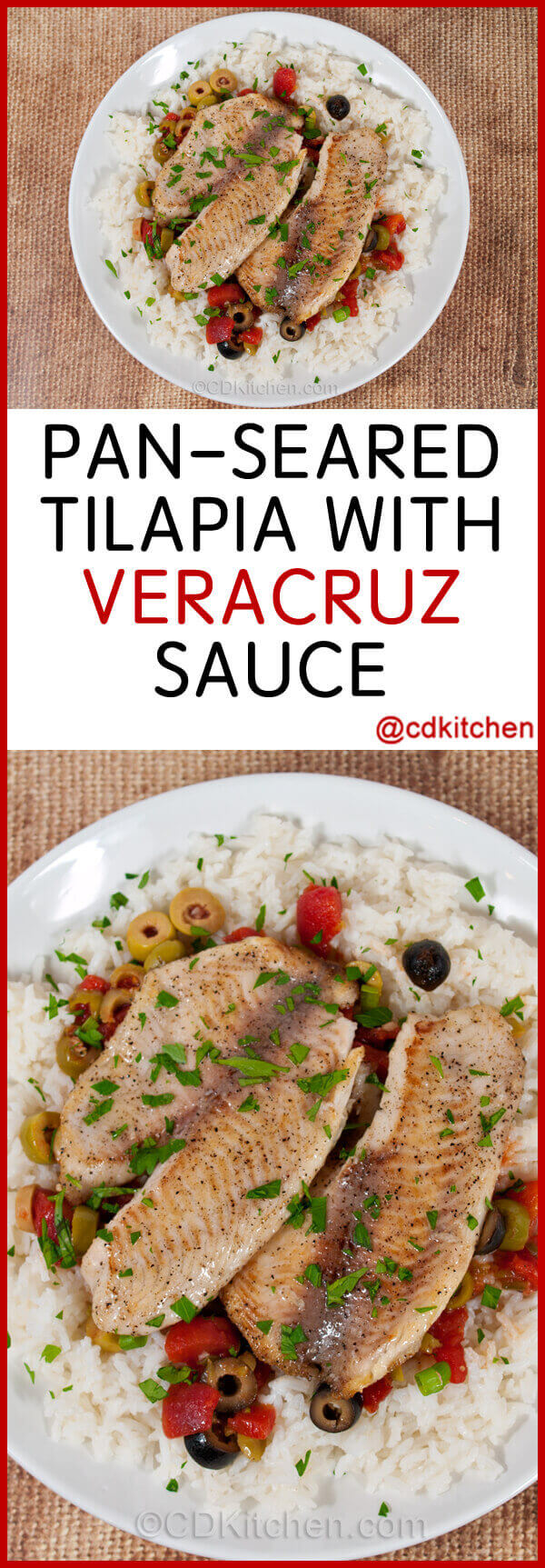 Pan-Seared Tilapia With Veracruz Sauce Recipe