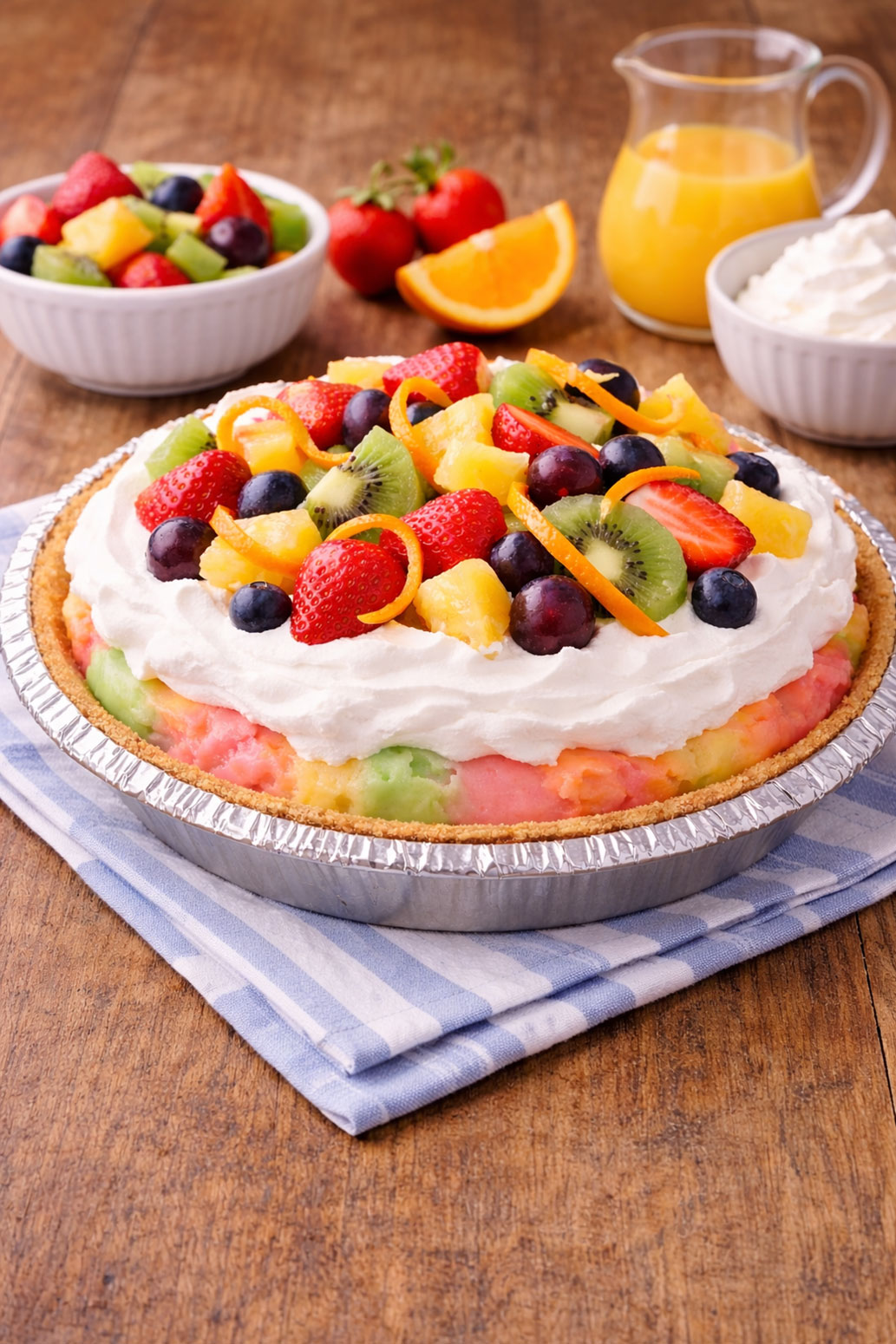 Rainbow Sherbet Pie Recipe