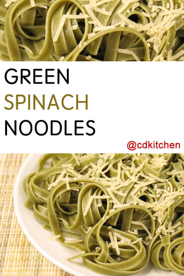 Green Spinach Noodles Recipe