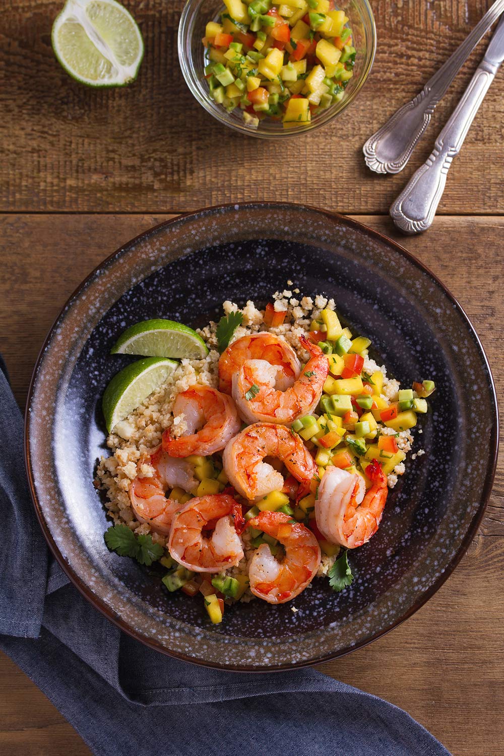Grilled Rum-Marinated Shrimp With Mango Salsa Recipe
