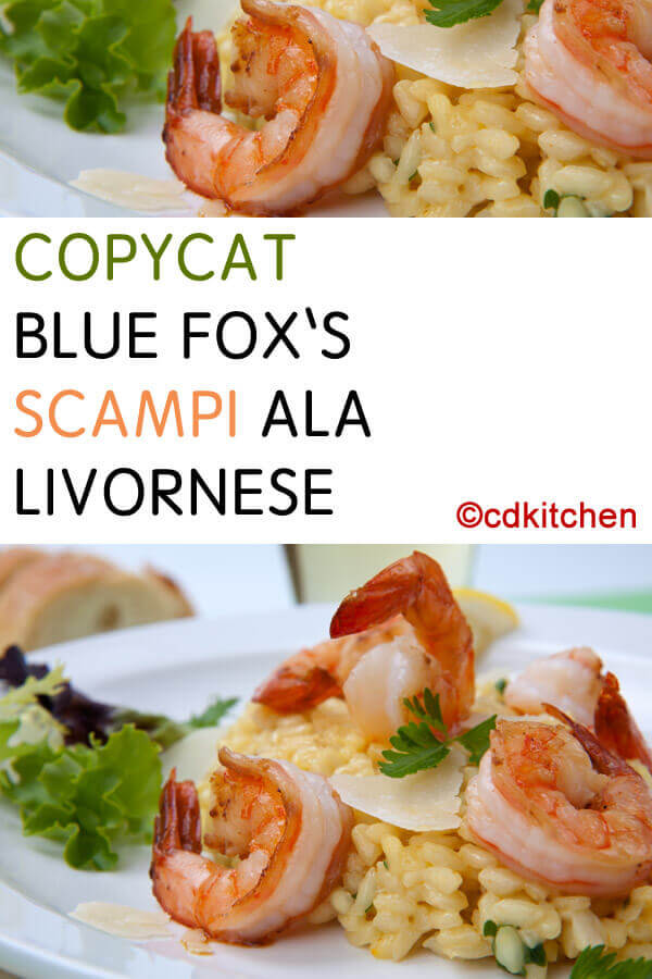 Blue Fox's Scampi Ala Livornese Recipe