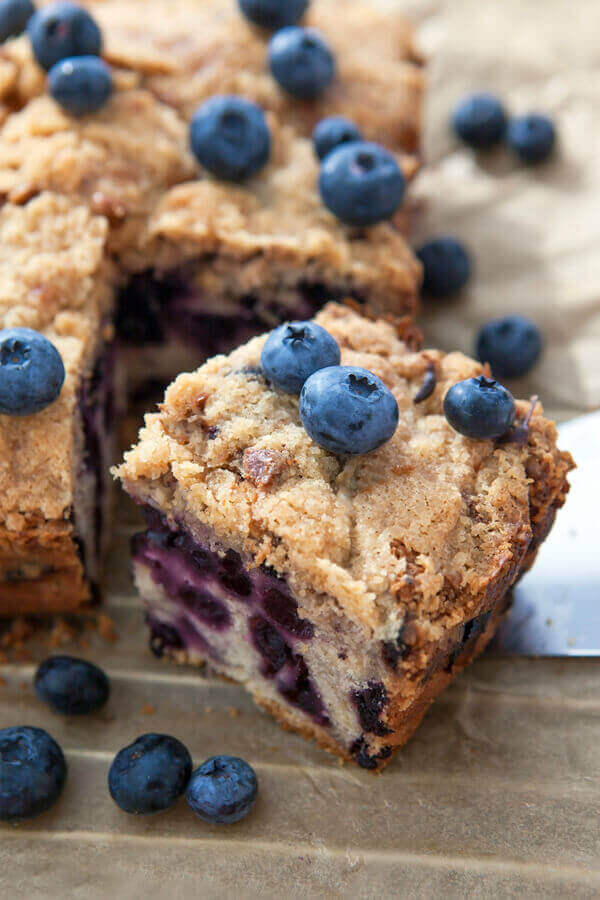 Blueberry Oatmeal Breakfast Cake Recipe | CDKitchen.com