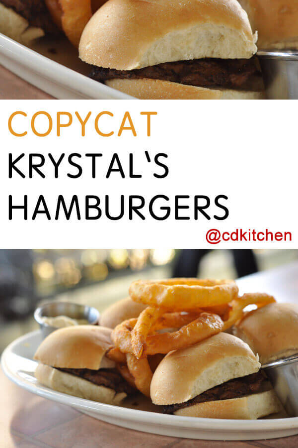 Krystal's Hamburgers Recipe