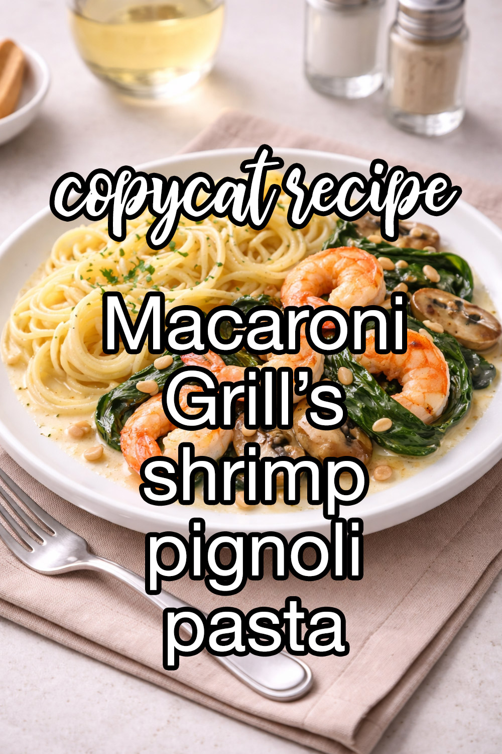 Macaroni Grill Shrimp Pignoli Pasta Recipe