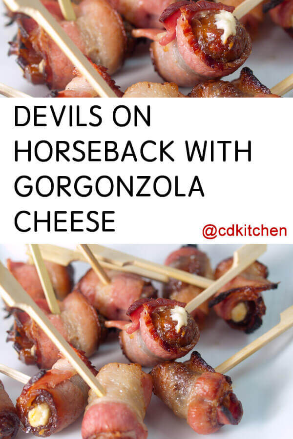 Devils on Horseback With Gorgonzola Cheese Recipe