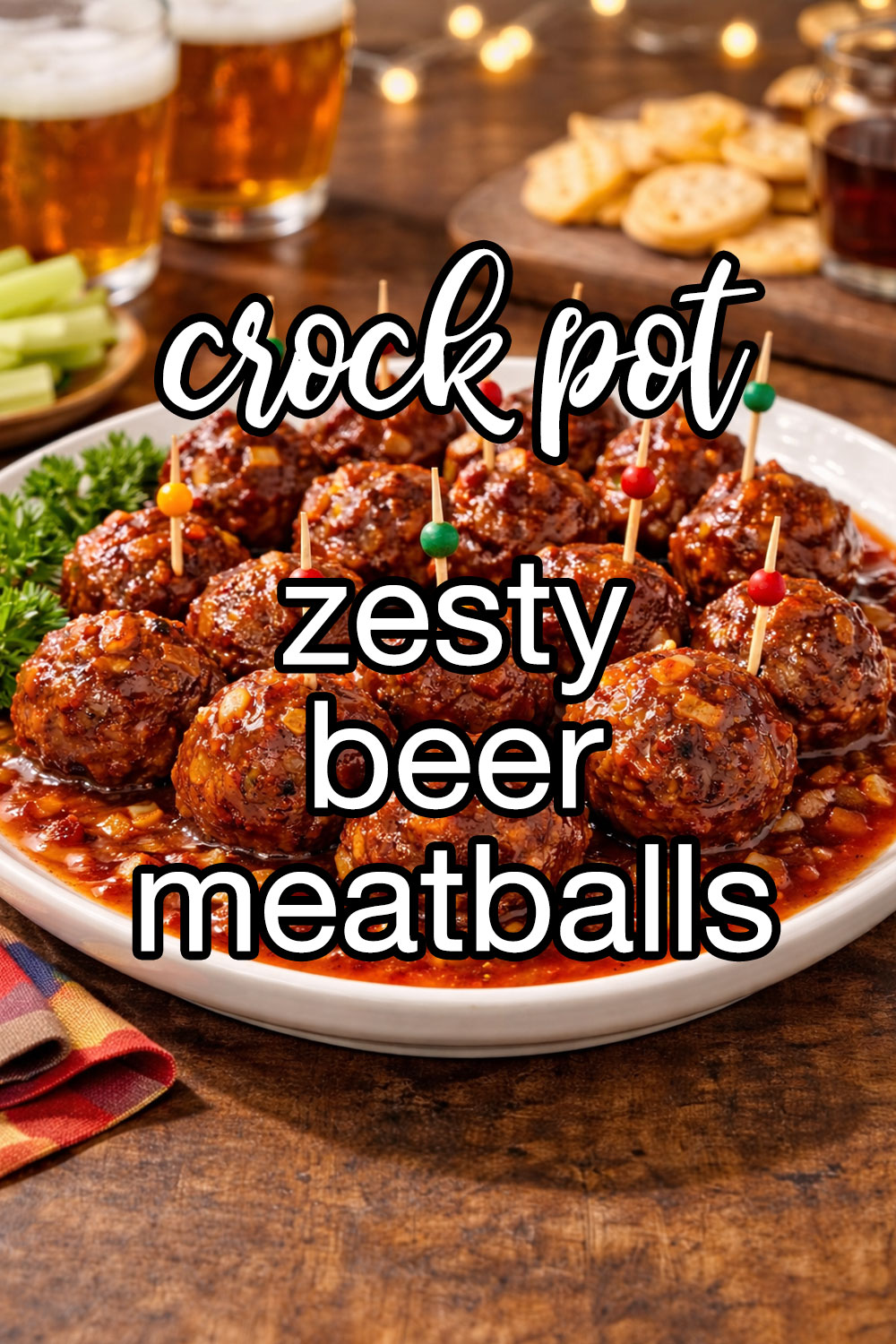 Zesty Beer Meatballs Recipe