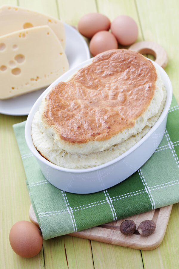 Hot Garlic-Parmesan Souffle Recipe
