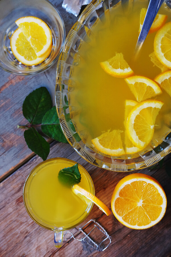 Mimosa Punch Recipe - Minted Mimosa Punch Recipe