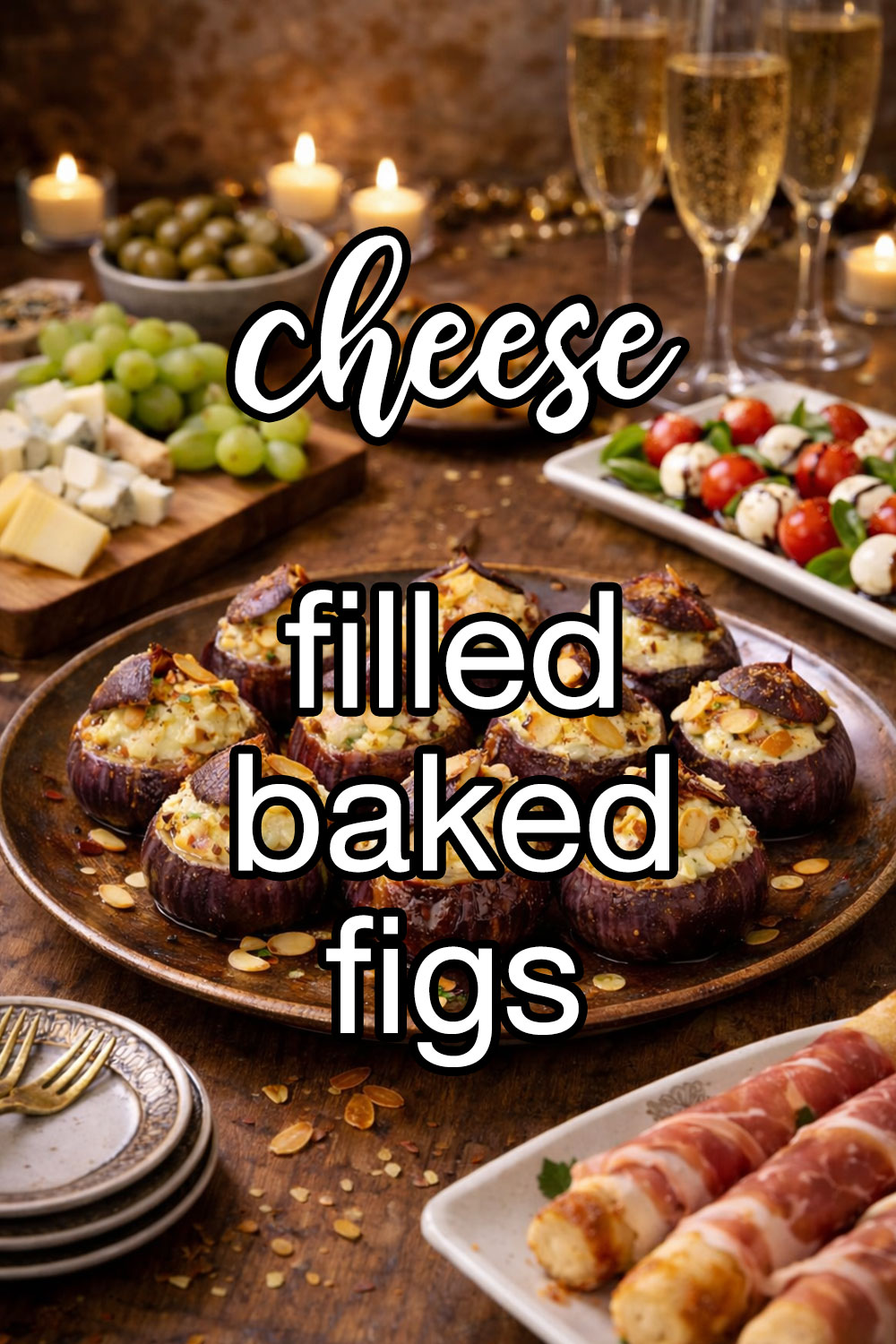 Cheese Filled Baked Figs Recipe