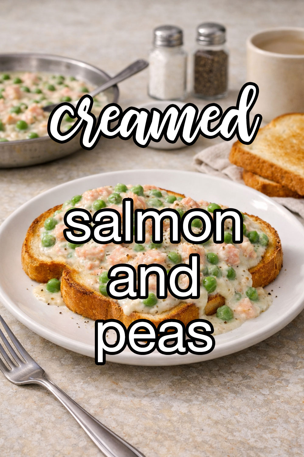 Creamed Salmon and Peas Recipe