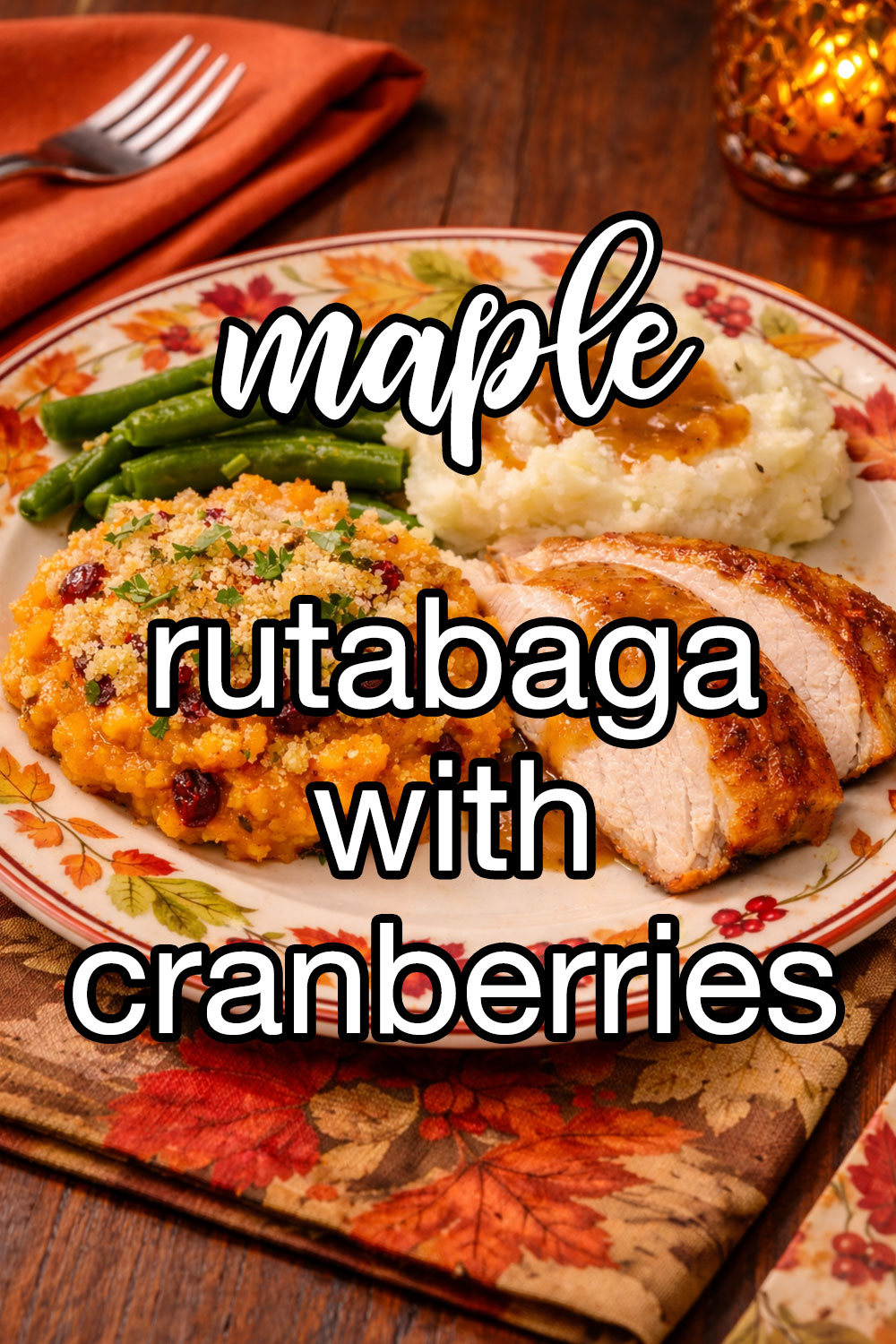 Maple Rutabaga With Cranberries Recipe