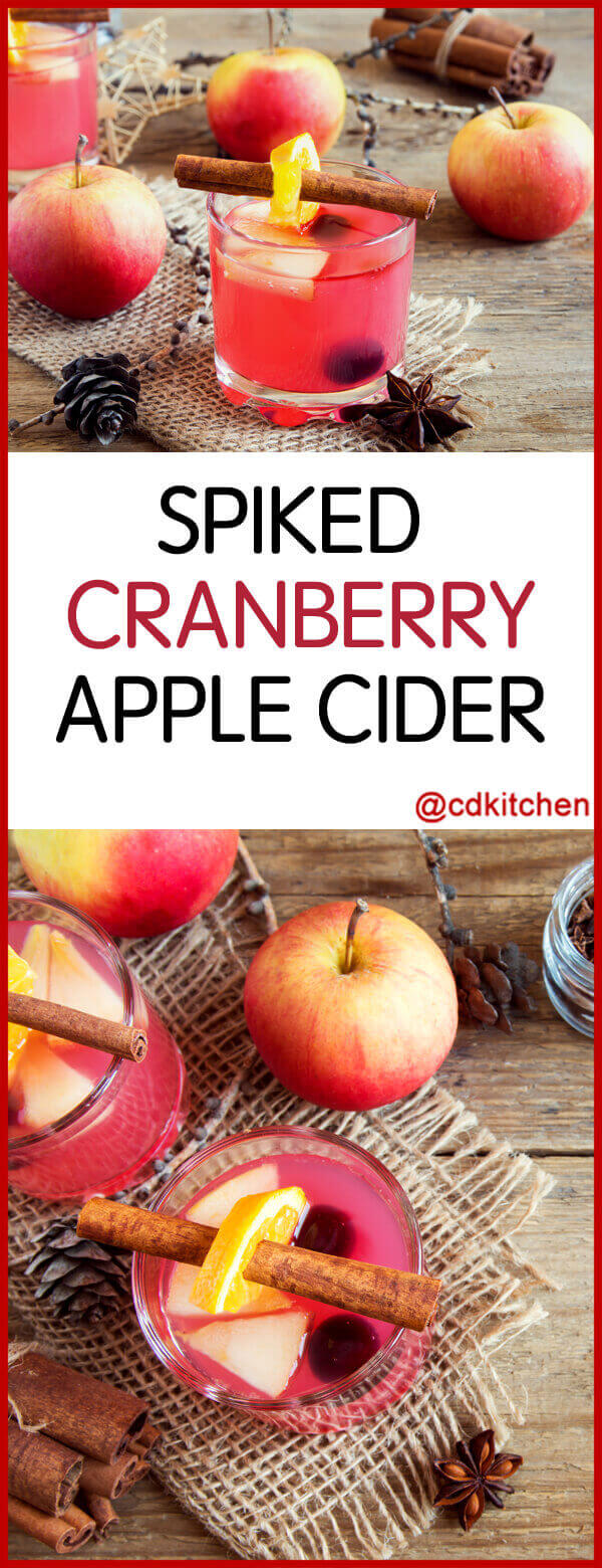 Spiked Cranberry-Apple Cider Recipe | CDKitchen.com
