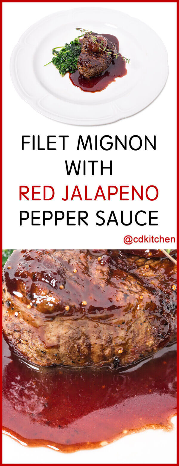 Filet Mignon with Red Jalapeno Pepper Sauce Recipe