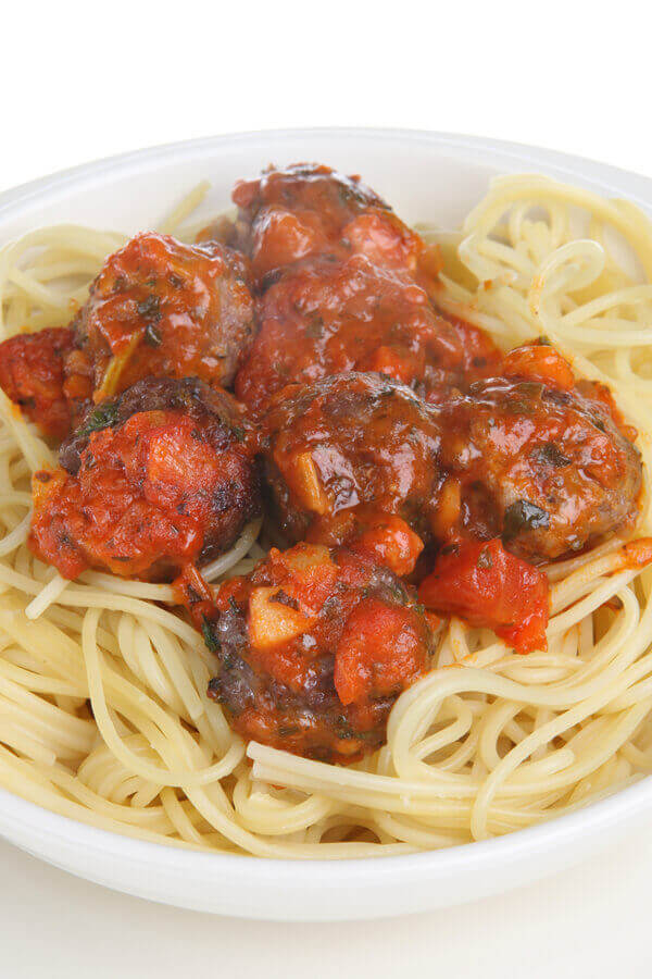 Turkey-Mushroom Spaghetti and Meatballs Recipe