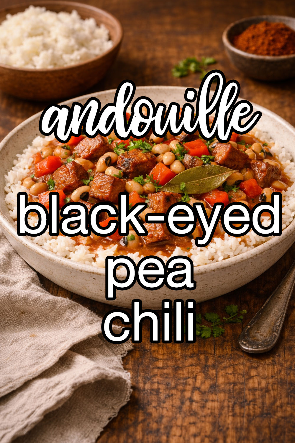 Andouille And Black-Eyed Pea Chili Recipe