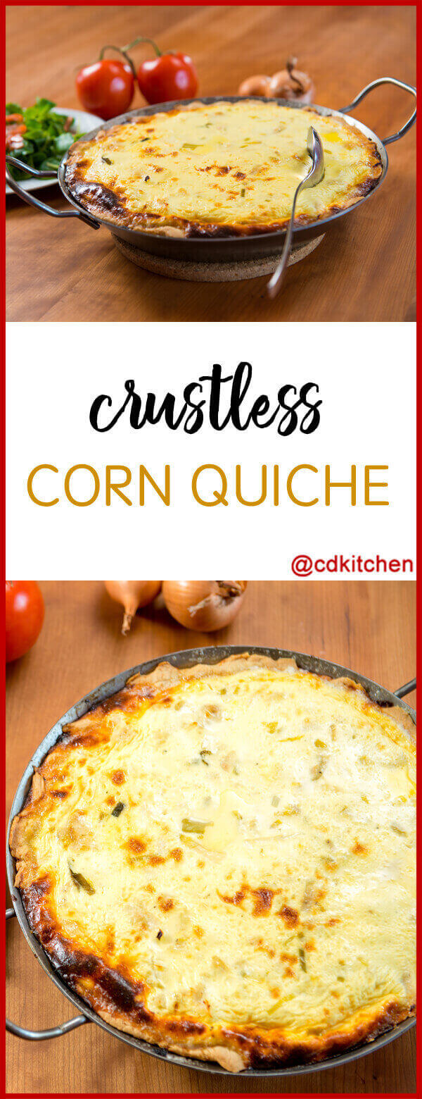 Crustless Corn Quiche Recipe 