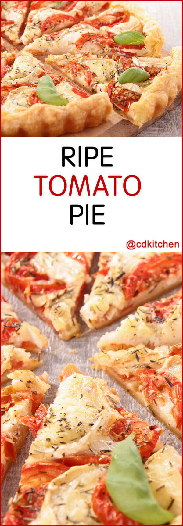 Ripe Tomato Pie Recipe