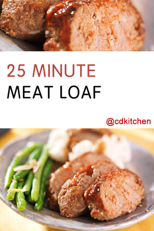 25 Minute Meat Loaf Recipe | Cdkitchen.com
