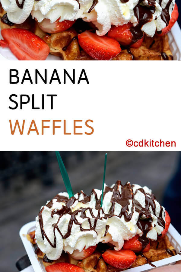 Banana Split Waffles Recipe | CDKitchen.com