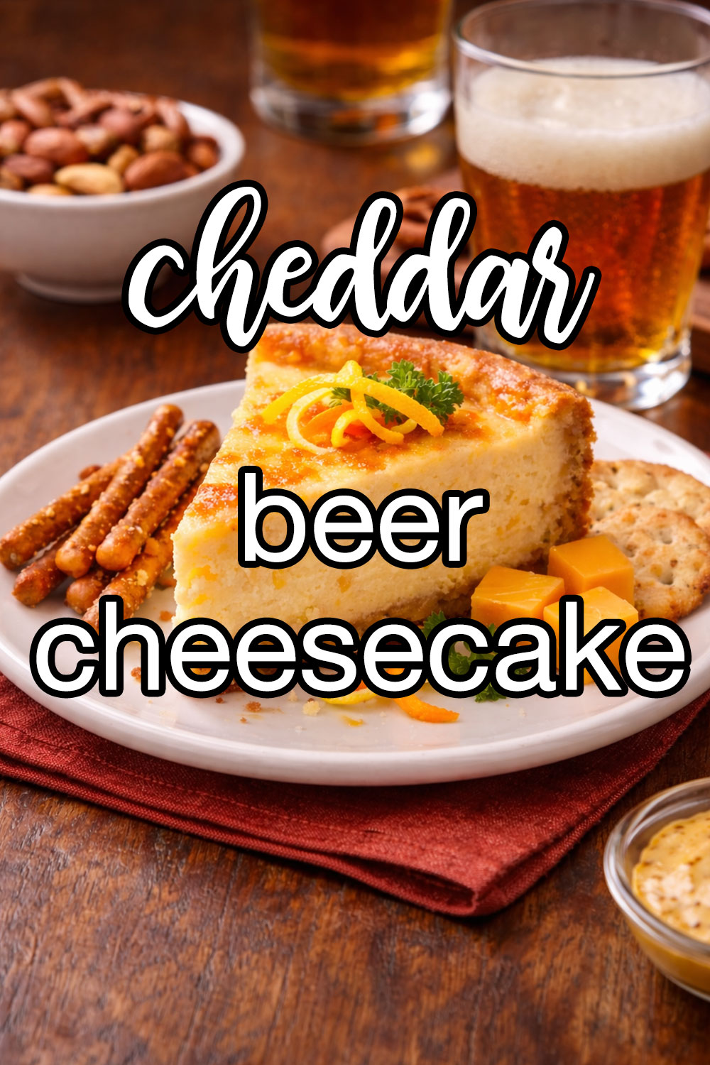 Cheddar Beer Cheesecake Recipe