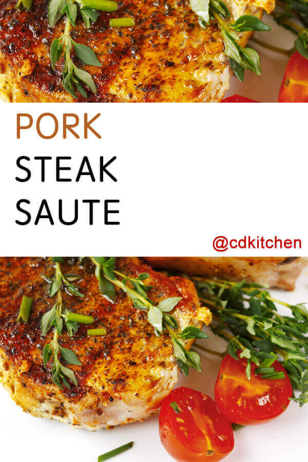 Pork Steak Saute Recipe