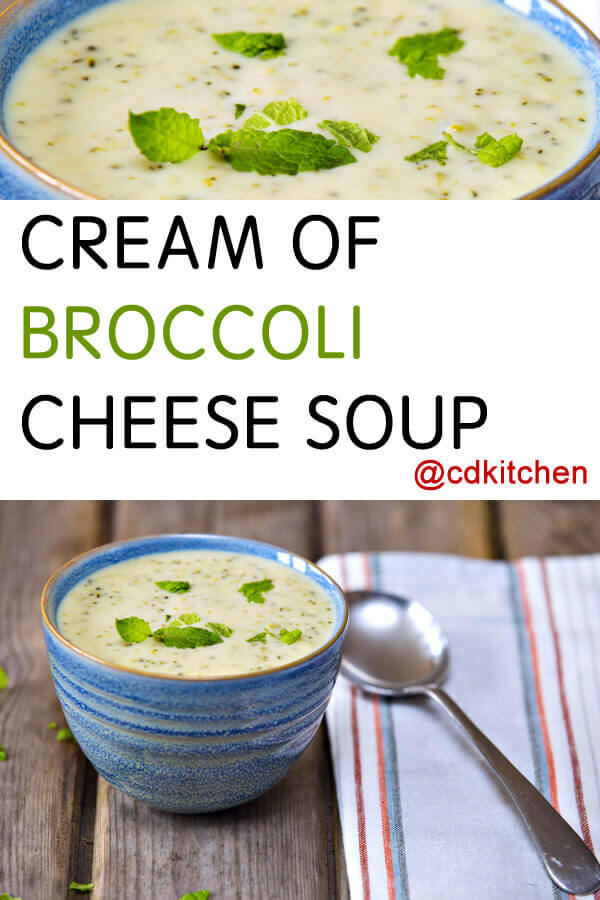 Cream of Broccoli Cheese Soup Recipe