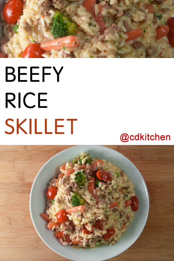 Beefy Rice Skillet Recipe | CDKitchen.com