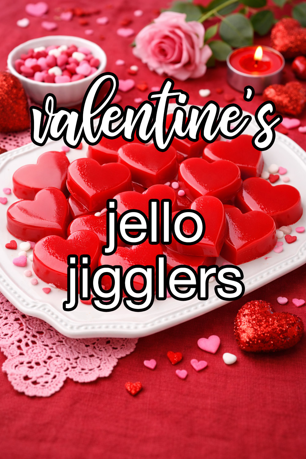 Creamy Valentine's Jello Jigglers Recipe