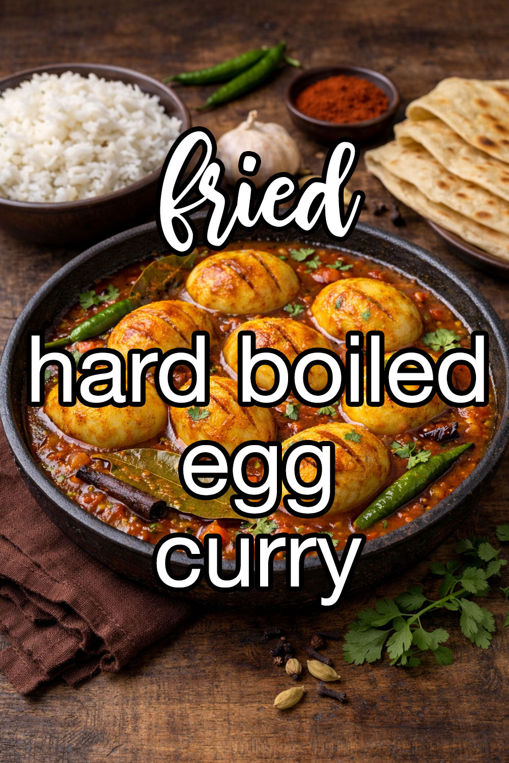 Fried Hard-Boiled Egg Curry Recipe