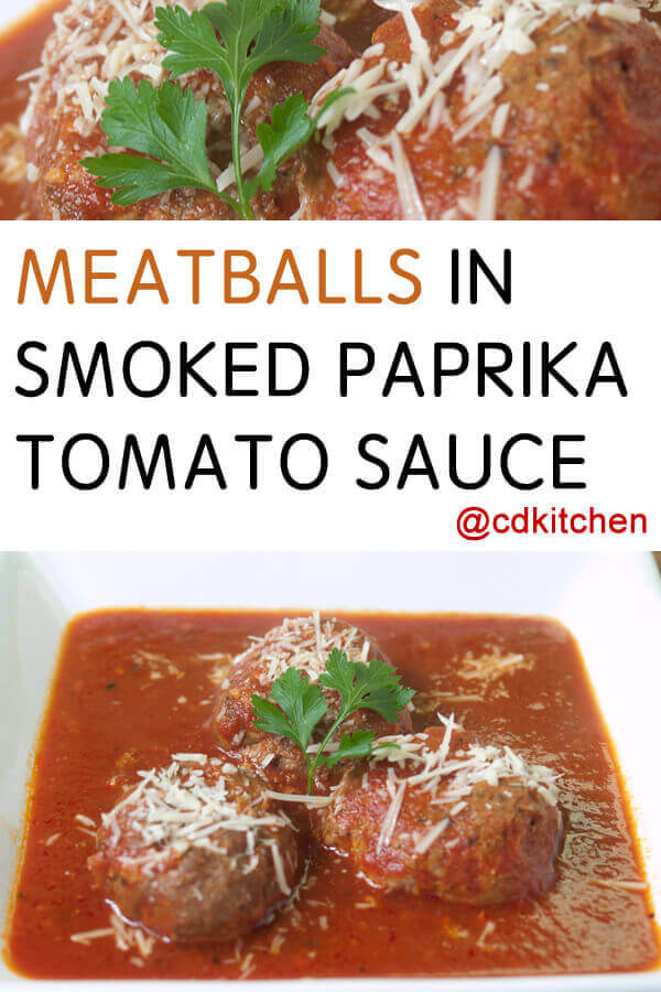 Meatballs In Smoked Paprika Tomato Sauce Recipe