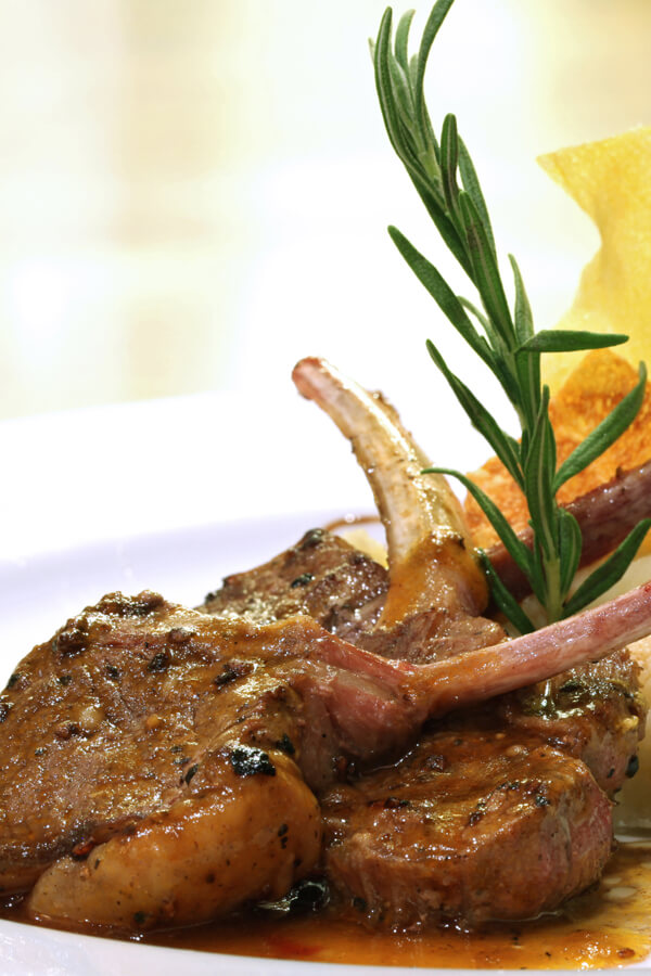 Red Wine And Rosemary Roasted Rack Of Lamb Recipe