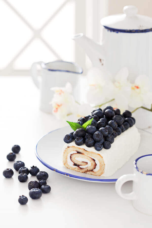 Blueberry Cake Roll Recipe