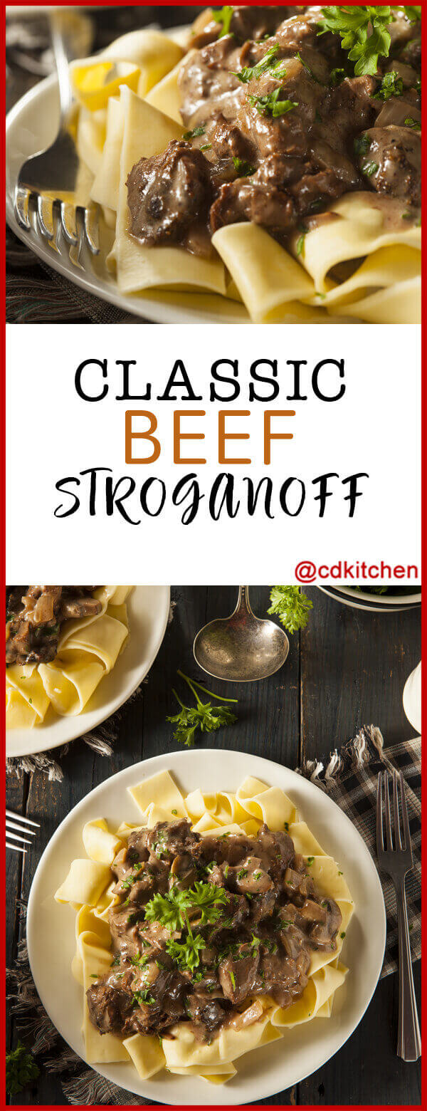 Classic Beef Stroganoff Recipe | CDKitchen.com