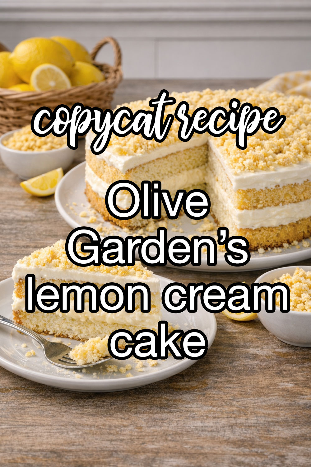 Olive Garden's Lemon Cream Cake From Cake Mix Recipe