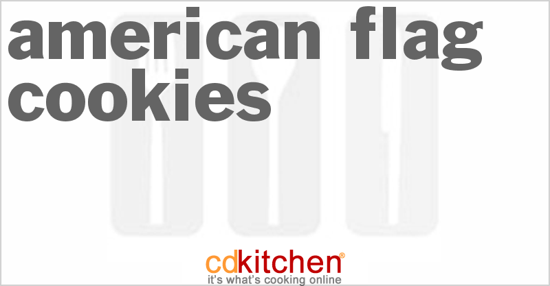 American Flag Cookies - CDKitchen.com