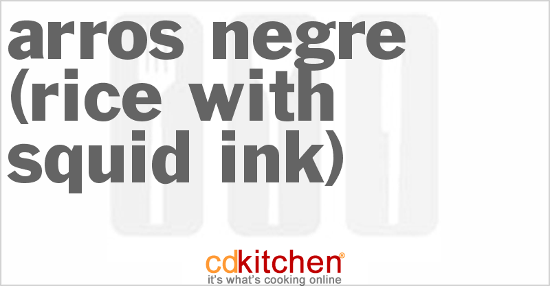 Arros Negre (Rice With Squid Ink) - CDKitchen.com