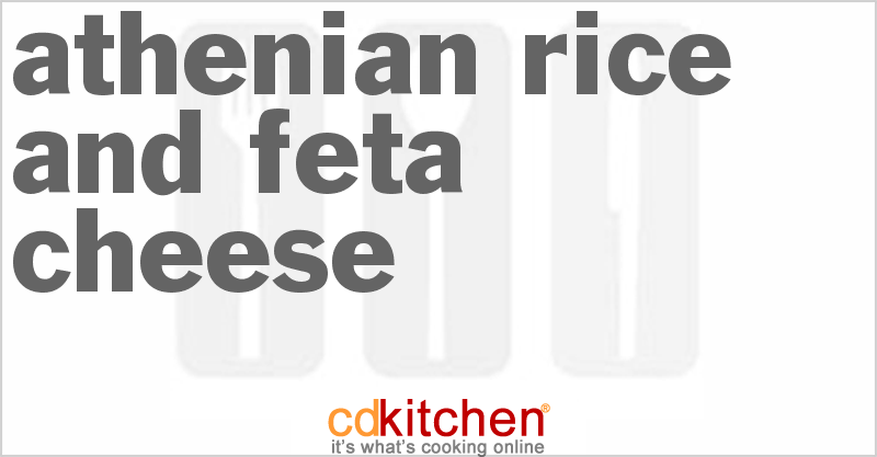Athenian Rice and Feta Cheese - CDKitchen.com