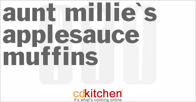 Aunt Millie's Applesauce Muffins - CDKitchen.com