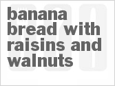 recipe for banana bread with raisins and walnuts