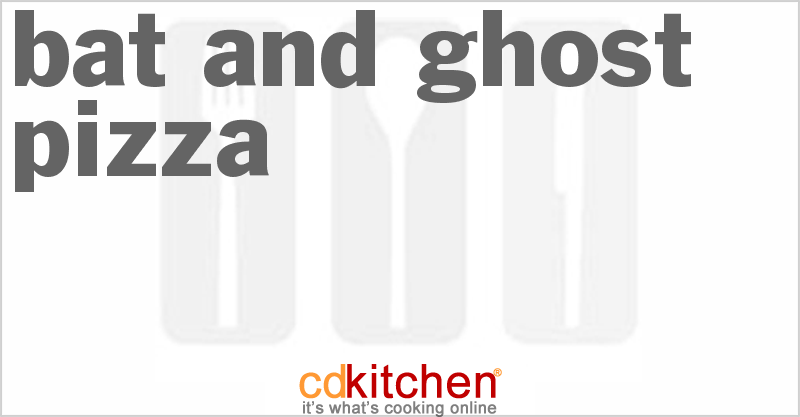Bat and Ghost Pizza - CDKitchen.com