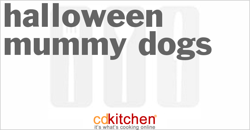 Cheesy Mummy Dogs - CDKitchen.com