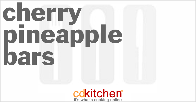 Cherry Pineapple Bars - CDKitchen.com
