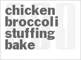 recipe for chicken broccoli stuffing bake