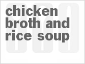 recipe for chicken broth and rice soup