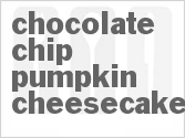 recipe for chocolate chip pumpkin cheesecake