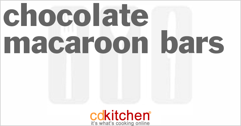 Chocolate Macaroon Bars - CDKitchen.com